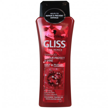 Gliss shampoo 250 ml. Color with liquid keratin.