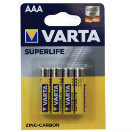 Varta battery 4 u. AAA zinc coal.