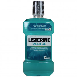Listerine antiséptico bucal 500 ml. Mentol.