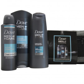 Dove toiletry bag Men shower gel 400 ml. + shampoo 250 ml. + Deodorant 200 ml.