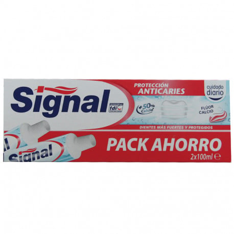 Concurrenten tafereel borstel Signal toothpaste 2X100 ml. Cavity protection. - Tarraco Import Export
