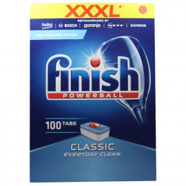 Finish dishwasher powerball tabs 100 u. Classic.