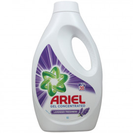 Ariel detergente gel concentrado 20 dosis 1,1l. Frescor lavanda.