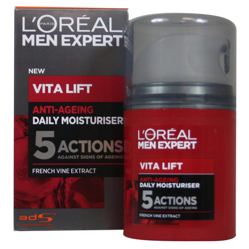 Pretentieloos Wiskundig Trouw L'Oréal Men expert facial cream 50 ml. Vita lift anti-ageing 5 actions. -  Tarraco Import Export