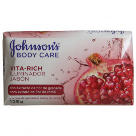 Johnson's pastilla de jabón pack 1 u. 125 gr. Flor de granada.