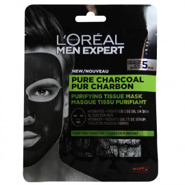 L'Oréal Men expert mascarilla facial 30 gr. Carbón Puro.