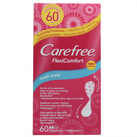 Carefree protege slip 60 u. Flexi comfort fresh scent.