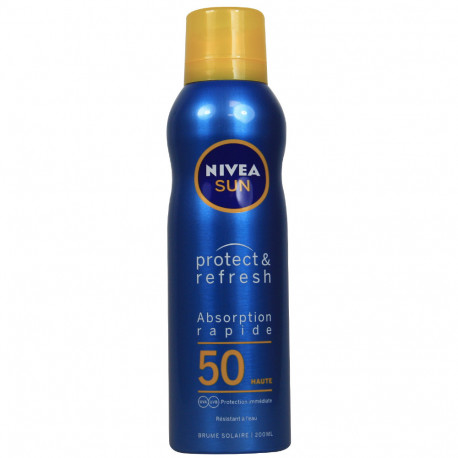 Nivea Sun solar milk spray 200 ml. Protection 50 protects & refresh. -  Tarraco Import Export