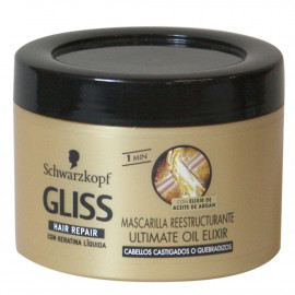 Gliss face mask 200 ml. Brittle hair repair.