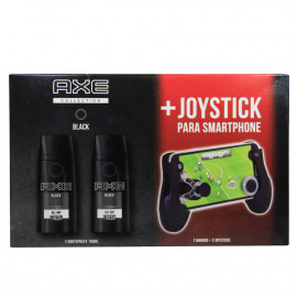 Axe Black pack desodorante 2X150 ml. + joystick para smartphone.