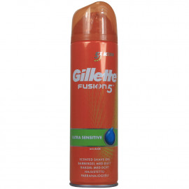 Gillette Fusion gel 200 ml. Ultra Sensitive.