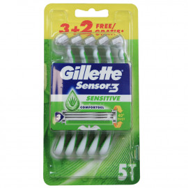 Gillette Sensor 3 razor 3 + 2 u. Sensitive.