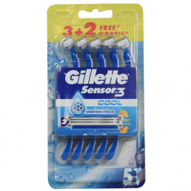 Gillette Sensor 3 maquinilla 3 + 2 u. Cool.