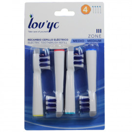 Lov'yc electric toothbrush refill 4 u. III Zone minibox 20 u.
