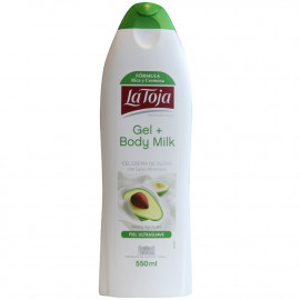 La Toja gel + body milk 550 ml. Aguacate.