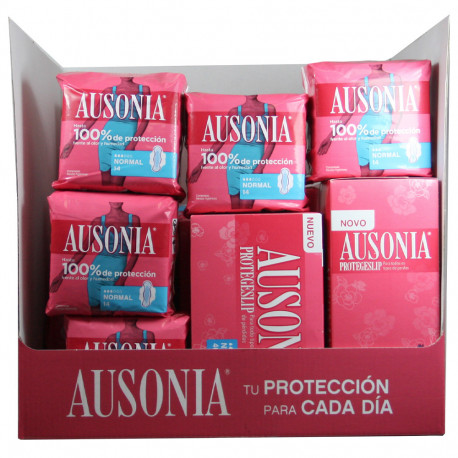 Ausonia display mixed 22 u. Sanitary towels.