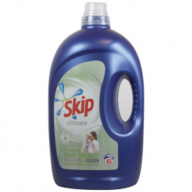 Skip detergente líquido 65 dosis 3,25 l. Ultimate pieles sensibles X3 triple poder.