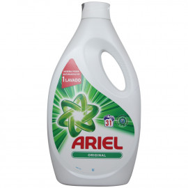 Ariel detergente gel 31 dosis 1705 ml. Original.