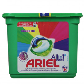 Ariel detergente en cápsulas all in one 24 u. Color.