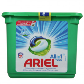 Ariel detergente en cápsulas 3 en 1 - 24 u. Alpine.