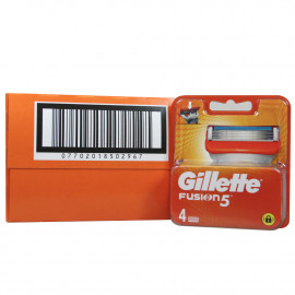 Gillette Fusion 5 blades 4 u. Minibox.