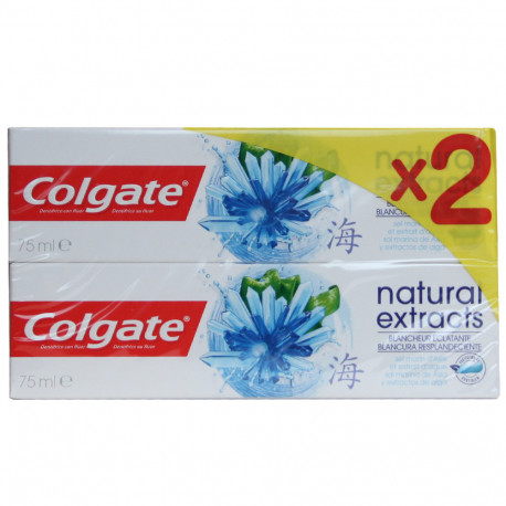 Colgate toothpaste 2X75 ml. Seaweed salt extract.