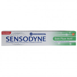 Sensodyne pasta de dientes 75 ml. Fluor activo.