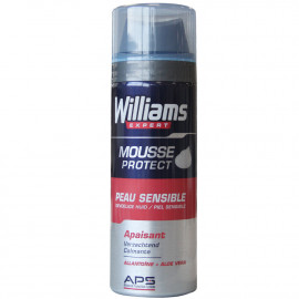 Williams espuma de afeitar 200 ml. Piel sensible.