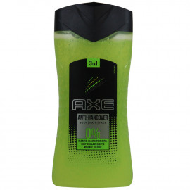 AXE gel 250 ml. Anti Hangover 3 en 1 cuerpo, cara y cabello.