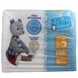 Chelino classic diapers 24 u. Size 5 - 13 - 18 kg.