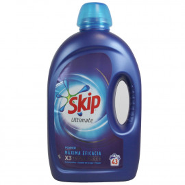 Skip detergente líquido 43 dosis 2,15 l. Ultimate X3 triple poder.