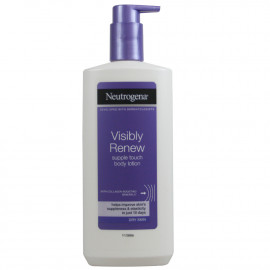 Neutrogena loción corporal 400 ml. Visibly renew piel seca con colágeno.