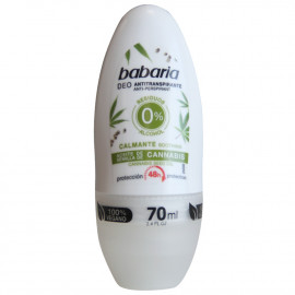 Babaria desodorante roll-on 70 ml. Cannabis.