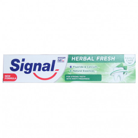 Signal pasta de dientes 75 ml. Herbal fresh.