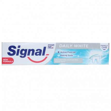 Signal pasta de dientes 75 ml. Blanqueador bicarbonato.