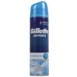 Gillette Series gel afeitar 200 ml. Fresco piel sensible.