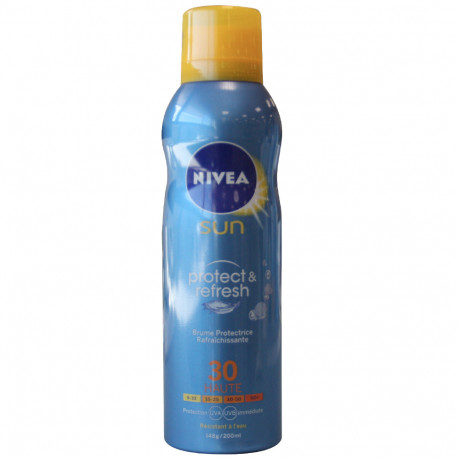 Brein Roux Onweersbui Nivea Sun solar milk spray 200 ml. Protection 30 protects & refresh. -  Tarraco Import Export