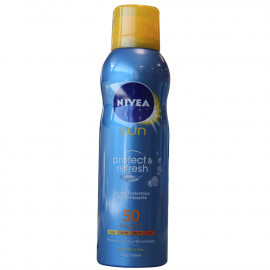 Nivea Sun solar milk spray 200 ml. Protection 50 protects & refresh.