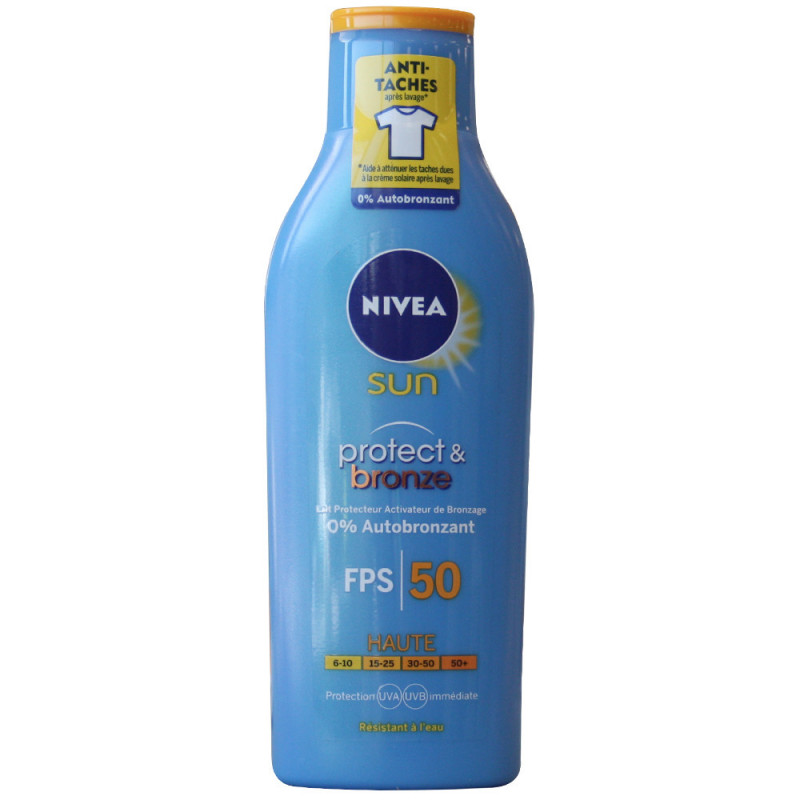 China snorkel Mail Nivea Sun solar milk 200 ml. Protection 50 protects & bronze. - Tarraco  Import Export