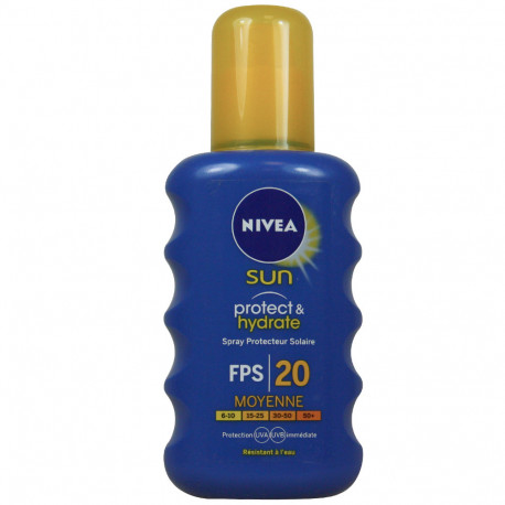 NIVEA SOLAIRE 200ML SPRAY PROTECT HYDRATE - 20 MOYENNE
