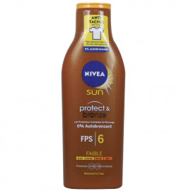 Nivea Sun crema solar 200 ml. Protección 6 protege y broncea.