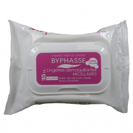 Byphasse remover cleansing wipes 25 u. Micellar sensitive skin.