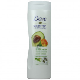Dove body lotion 400 ml. Avocado oil for all skin types.