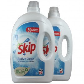 Skip liquid detergent 60+60 dose 2X3 l. Active Clean.