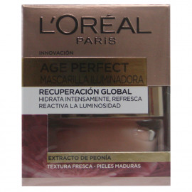 L'Oréal Age Perfect mascarilla facial 50 gr. Extracto de peonía pieles maduras.