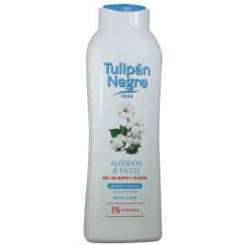 Tulipan Negro showergel 600 ml. + 120 ml. Cotton and talc.