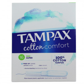 Tampax cotton comfort 16 u. Super.
