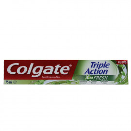 Colgate pasta de dientes 75 ml. Triple acción extra fresh.