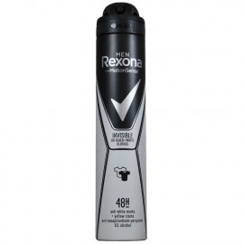 Rexona desodorante spray 200 ml. Invisible On Black + White Clothes.