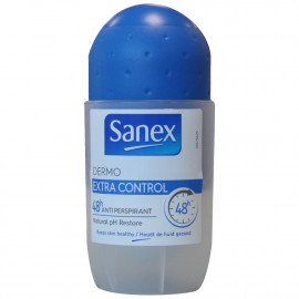 Sanex desodorante roll-on 50 ml. Extra control micro talco.